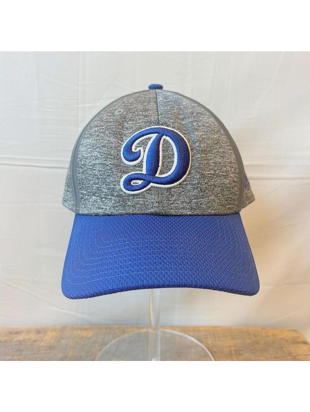 NWOT New Era 39Thirty LA Dodgers Fitted Cap Grey Royal Blue MLB Genuine M/L